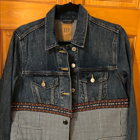 Upcycled GAP Blue and Black Jean Jacket & Blazer Combo - Picture 4 of 7